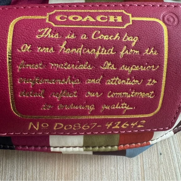 Coach 2008 Legacy Cursive Creed Limited Edition Canvas Leather Y2K - Picture 2 of 9
